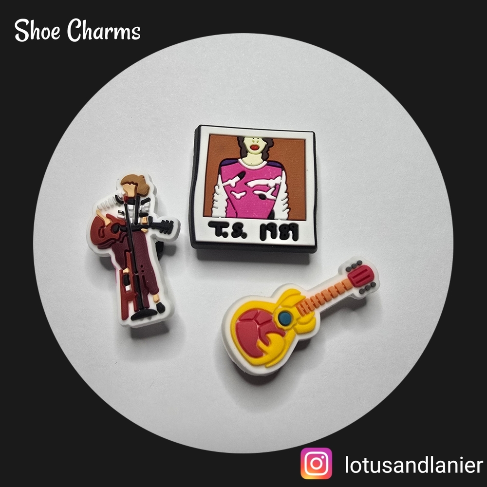 Shoe Charms T Swift 1989 Set Of 3